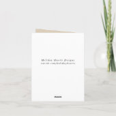 Romantische Vintage Ephemera Floral Vielen Dank Dankeskarte (Rückseite)