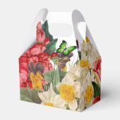 Romantische Vintage Flora-Favor-Box Geschenkschachtel (Rückseite)