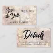 Romantische, Vintage, florale-Karte Visitenkarte (Vorne/Hinten)