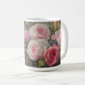 Romantische Vintage Florals Kaffeetasse (VorderseiteRechts)