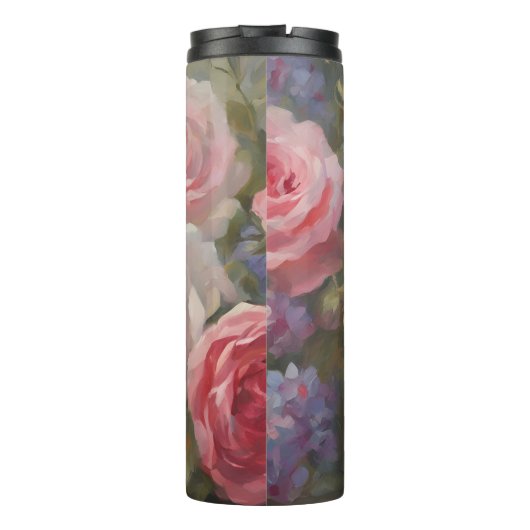 Romantische Vintage Florals Thermosbecher (Rückseite)