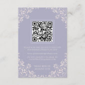 Romantische Vintage französische Lilac Blush Pink  Begleitkarte (Vorderseite)