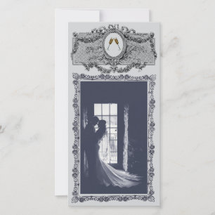 Romantische Vintage Hochzeit Danke Karte