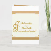 Romantische Vintage Hochzeit Einladung (Rückseite)