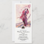 Romantische Vintage Hochzeit Einladung (Vorderseite)