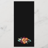 Romantische Vintage Hollywoodfresken Hochzeitskart Menükarte (Rückseite)