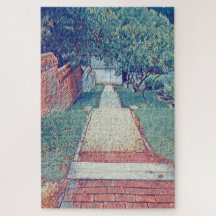 Romantische Vintage-Illustration Urlaubsspaziergan