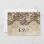 Romantische Vintage Landspitze RSVP Karte (Vorderseite)