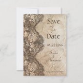 Romantische Vintage Landspitze Save The Date (Vorderseite)