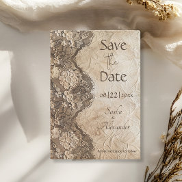 Romantische Vintage Landspitze Save The Date