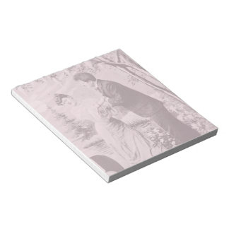 Romantische Vintage Liebhaber auf dem Schiff Notizblock