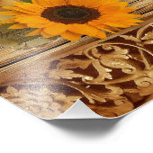 Romantische Vintage Malerei des Fotodruck (Ecke)