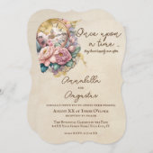 Romantische Vintage Messe Einladung (Vorne/Hinten)