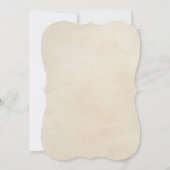 Romantische Vintage Messe Einladung (Rückseite)