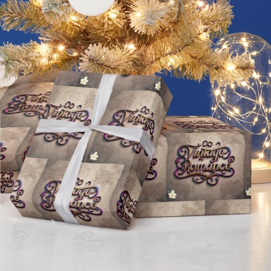 "Romantische Vintage Nächte" Geschenkpapier (Feiertage)