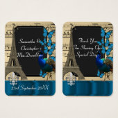 Romantische Vintage Paris Gastgeschenk Hochzeit da (Vorne & Hinten)