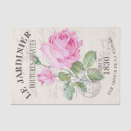 Romantische Vintage Pink Peony Blume Seidenpapier