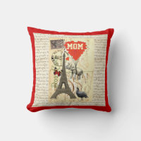 Romantische Vintage Postkarte mit Muttertext