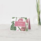 Romantische Vintage Retro-Rose Sitzplätze Karten (Rückseite)