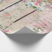 Romantische Vintage Rose Geschenkpapier (Ecke)