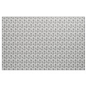 Romantische Vintage Rose grau auf weiß Stoff (Yard (91,4 cm))
