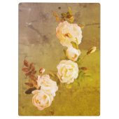 Romantische Vintage Rose Klemmbrett (Rückseite)