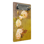 Romantische Vintage Rose Mini Klemmbrett (Schrägansicht)