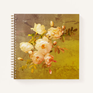 Romantische Vintage Rose Notizblock