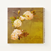 Romantische Vintage Rose Notizblock (Rückseite)