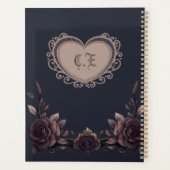 Romantische Vintage Rose. Planer (Rückseite)