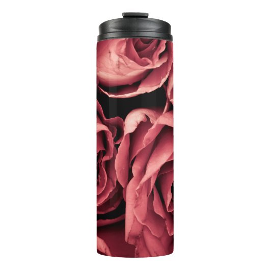 Romantische Vintage Rose Thermosbecher (Vorderseite)