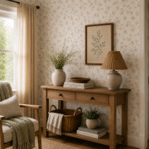 Romantische Vintage-Rosen in Rosa, sanfte Farmhous