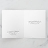 Romantische Vintage Silber Elegante Dankeskarte (Innenseite)