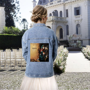 Romantische Vintage-Steampunk-Hochzeit im viktoria Jeansjacke