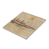 Romantische Vintage Venedig-Kunstwerke mit Skript Fliese (Seite)
