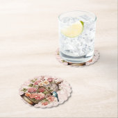 Romantische Vintage Wasserfarbe Blumengeburt Untersetzer (Vor Ort)