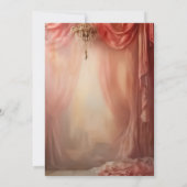 Romantische Vintage whimsical Hochzeit rsvp Save The Date (Rückseite)