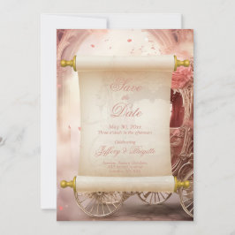 Romantische Vintage whimsical Save the Date Hochze