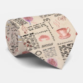 Romantische Vintage Zeitung Krawatte (Gerollt)