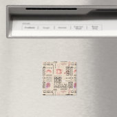 Romantische Vintage Zeitung Magnet (In Situ (Geschirrspüler))