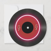 Romantische Vinyl Record Hochzeit speichern das Da Save The Date (Rückseite)