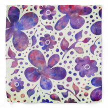 Romantische violette Blume und Blätter Originelle 