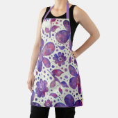 Romantische violette Blume und Blätter Originelle Schürze (InSitu)