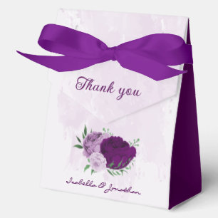 Romantische violette Blumen Geschenkschachtel