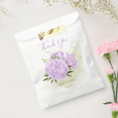Romantische violette Blumen Grüne Hochzeit Geschenktütchen (Versiegelt)