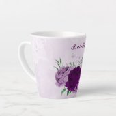 Romantische violette Blumen Milchtasse (Linke Ecke)