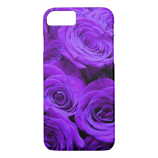 Romantische violette lila Rose, hübscher Rosenbuke Case-Mate iPhone Hülle (Rückseite)