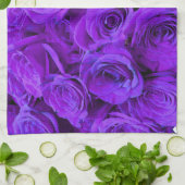 Romantische violette lila Rose, hübscher Rosenbuke Geschirrtuch (Gefaltet)