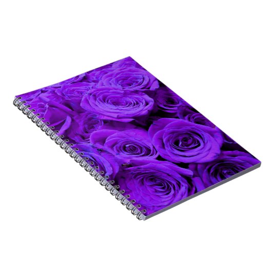 Romantische violette lila Rose, hübscher Rosenbuke Notizblock (Rechte Seite)