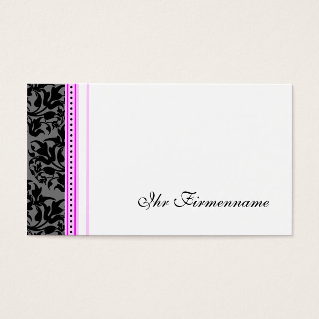 Romantische Visitenkarten (Vorderseite)